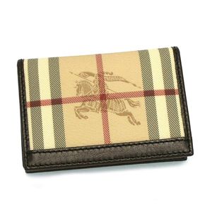 Burberry（バーバリー） 名刺入れ 2AR202シャイニーネイヴィー 3648052 BSCRDHLD HYM 2070 ダークブラウン