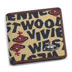 Vivienne Westwood（ヴィヴィアンウエストウッド） 二つ折り財布（小銭入れ付） STONEAGE 730 ベージュ