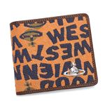 Vivienne Westwood（ヴィヴィアンウエストウッド） 二つ折り財布（小銭入れ付） STONEAGE 730 オレンジ