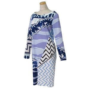 Emilio Pucci（エミリオプッチ） ドレス 01RI60 PRE 15 ブルー 38