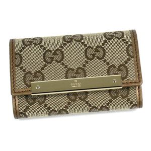 Gucci（グッチ） キーケース METAL BAR 127048 8526 ベージュ