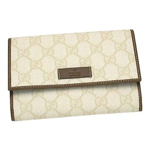 Gucci（グッチ） 中長財布 JOY 190331 WALLET MEDIUM 9072 ベージュ/ホワイト