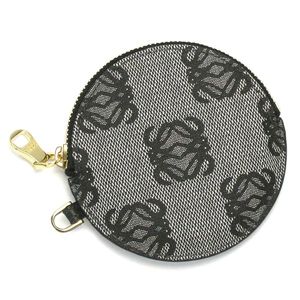 Loewe（ロエベ） 小銭入れ ANAGRAM COATED CANVA 168.80.951 ROUND COIN PURSE 1100 ブラック