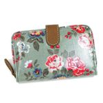 CATH KIDSTON（キャスキッドソン） 二つ折り財布（小銭入れ付） 253703 folded zip wallet ホワイト/ダークブラウン