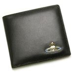 Vivienne Westwood（ヴィヴィアンウエストウッド） 二つ折り財布（小銭入れ付） NAPPA 730 ブラック/ゴールド