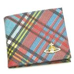 Vivienne Westwood（ヴィヴィアンウエストウッド） 二つ折り財布（小銭入れ付） DERBY 730 ブルー