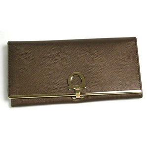 Ferragamo（フェラガモ） 長財布 GANCINI ICONA VITELL 224633 433256 ブロンズ