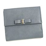 Ferragamo（フェラガモ） Wホック財布 VARA ICONA 22A951 434073 ライトグレー