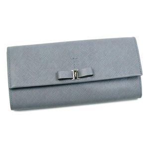 Ferragamo（フェラガモ） 長財布 VARA ICONA 22A994 434107 ライトグレー