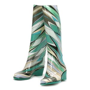 Emilio Pucci（エミリオプッチ） レディースブーツ 705585 1 グリーン 37（23.5cm）