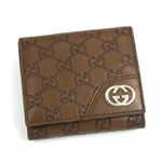 Gucci（グッチ） Wホック財布 LADIES NEW BRITT 181594 2535 ライトブラウン