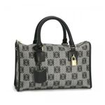 Loewe（ロエベ） ハンドバッグ ANAGRAM COATED CANVA 368.80.B81 1100 ブラック