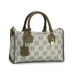 Loewe（ロエベ） ハンドバッグ ANAGRAM COATED CANVA 368.80.B81 1490 ライトグレー