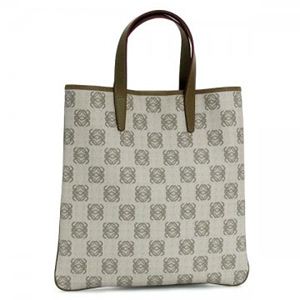 Loewe（ロエベ） トートバッグ ANAGRAM COATED CANVA 368.80.B85 1490 ライトグレー