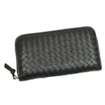 BOTTEGA VENETA(ボッテガベネタ) 長財布 P.FOGLIO INTRECCIATO 114076 1000 ブラック H10.5×W19×D2.5