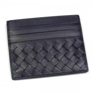 BOTTEGA VENETA(ボッテガベネタ) カードケース P.FOGLIO INTRECCIATO 162150 5009 ダークネイビー H8×W10