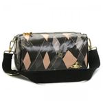 Vivienne Westwood(ヴィヴィアンウエストウッド) ナナメガケバッグ NEW HARLEQUIN 5071  ブラック H13×W25×D14