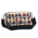 Vivienne Westwood(ヴィヴィアンウエストウッド) ナナメガケバッグ NEW HARLEQUIN 5071  ブルー H13×W25×D14