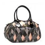 Vivienne Westwood(ヴィヴィアンウエストウッド) ハンドバッグ NEW HARLEQUIN 4606  ブラック H25×W16/35×D16