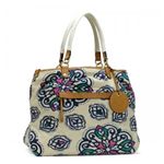 JUICY COUTURE（ジューシークチュール） トートバッグ CARRY OVER CANVAS TO YHRU1978 ホワイト H41×W48×D20