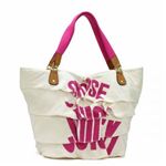 JUICY COUTURE（ジューシークチュール） トートバッグ CARRY OVER CANVAS TO YHRU1979 ホワイト H38×W30×D25
