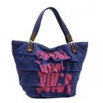JUICY COUTURE（ジューシークチュール） トートバッグ CARRY OVER CANVAS TO YHRU1979 ネイビー H38×W30×D25