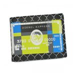 DIESEL（ディーゼル） 二つ折り財布（小銭入れ付） MONEY-MONEY XL59 ブラック/グリーン H10×W12.5×D2.5