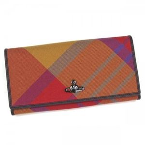 Vivienne Westwood（ヴィヴィアンウエストウッド） 長財布 SUMMER TARTAN 1032V レッド H9.5×W19×D2.5