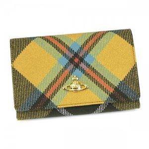 Vivienne Westwood（ヴィヴィアンウエストウッド） 2ツオリL字ファスナー DERBY 2232V イエロー H10×W14.5×D3.5