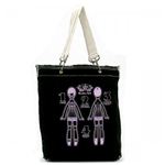 ANNA SUI(アナスイ) トートバッグ BOUDIR PAPER DOLL T610B12 ブラック H32×W35×D8