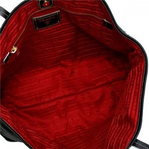 Prada�i�v���_�j �g�[�g�o�b�O TESSUTO+SAFFIANO B4001C 2 �u���b�N/���b�h �y�u�����h7sale�z 3��8��15���܂Ō���l����