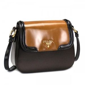 Prada（プラダ） 斜めがけバッグ SPAZZOLATO BT0732 473 ベージュ/ダークブラウン （H14×W17×D5.5）
