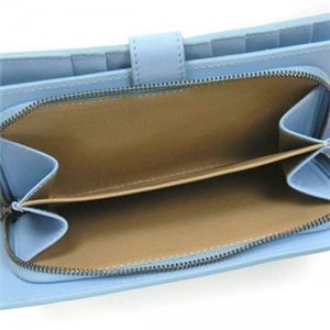 BOTTEGA VENETA(ボッテガベネタ) 長財布 PORTAMONETE INTRECCI 114074 4701 SKY ブルーUE
