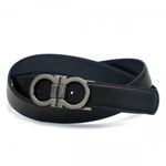 Ferragamo（フェラガモ） ベルト CINTURE UOMO 678793  ネイビー/ブラック
