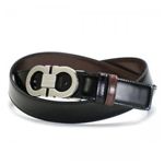 Ferragamo（フェラガモ） ベルト DOUBLE ADJUS 678007 380287 ブラック/ブラウン
