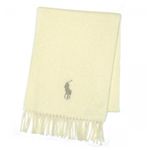 RalphLauren（ラルフローレン） マフラー B&T BIG PONY LAMBSWO 604015 105 アイボリー