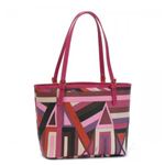 Emilio Pucci(エミリオプッチ) トートバッグ 17BE37 24 ベージュ/RD