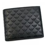 EMPORIO ARMANI(エンポリオアルマーニ) 二つ折り財布(小銭入れ付) LINEA MINORCA ALL-OV YEM122 80001 ブラック