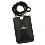Vivienne Westwood（ヴィヴィアンウエストウッド） ケイタイホルダー NAPPA 5724V ブラック／ゴールド