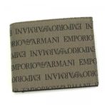 EMPORIO ARMANI(エンポリオアルマーニ) 二つ折り財布(小銭入れ付) LINEA TESSUTO LOGA YEM122 87339 ベージュ