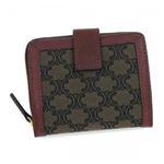 Celine(セリーヌ) 二つ折り財布(小銭入れ付) LOGO 10019 28BD ワイン