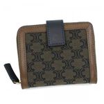 Celine(セリーヌ) 二つ折り財布(小銭入れ付) LOGO SEASONAL 10019 18TB ダークブラウン