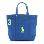 RalphLauren（ラルフローレン） トートバッグ 4051582 25Q9P PACIFIC ROYAL W／ LIME
