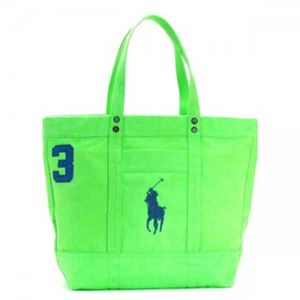 RalphLauren（ラルフローレン） トートバッグ 4055307 1003 ULTRA LIME／COLBY BLUE