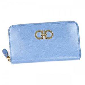 Ferragamo（フェラガモ） 長財布 22B300 599814 FLEUR BLEUE
