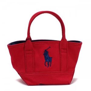 RalphLauren（ラルフローレン） トートバッグ 959004 RED CANVAS - NAVY