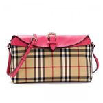 Burberry（バーバリー） ナナメガケバッグ SM LEAH HONEY／B CRIMSON PINK