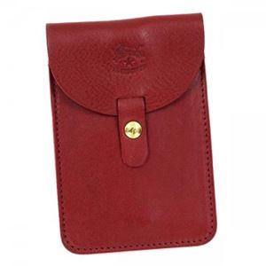 IL BISONTE（イルビゾンテ） カードケース  C0965 245 ROSSO RUBINO