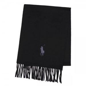 RalphLauren（ラルフローレン） マフラー 6F0349 1 POLO BLACK／GREY