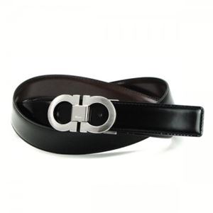 Ferragamo（フェラガモ） ベルト 長さ120cmまで対応 671041 218991 NERO／AUBURN